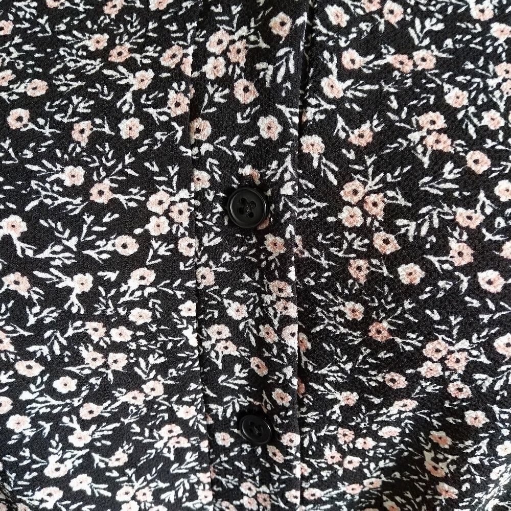 Hippie Rose Floral Hi-Low pullover Shirt Size S - Picture 6 of 6